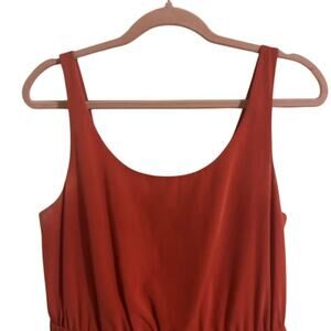 SUMMER SALE | BCBG Red Sleeveless Dress with Back Tie Detail – Size Small
